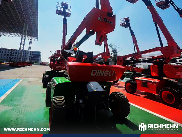 DINGLI JCPT1823DCL Electric Rough Terrain Scissor Lift & 1 BA20CERT2 Electric Self-propelled Articulated Boom Lift