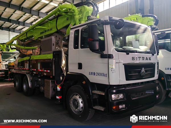 Algeria - 1 Unit ZOOMLION ZLJ5291THBKF Concrete Pump Truck