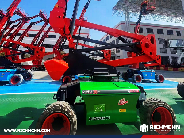 DINGLI JCPT1823DCL Electric Rough Terrain Scissor Lift & 1 BA20CERT2 Electric Self-propelled Articulated Boom Lift