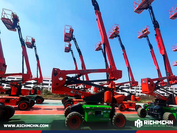 DINGLI JCPT1823DCL Electric Rough Terrain Scissor Lift & 1 BA20CERT2 Electric Self-propelled Articulated Boom Lift